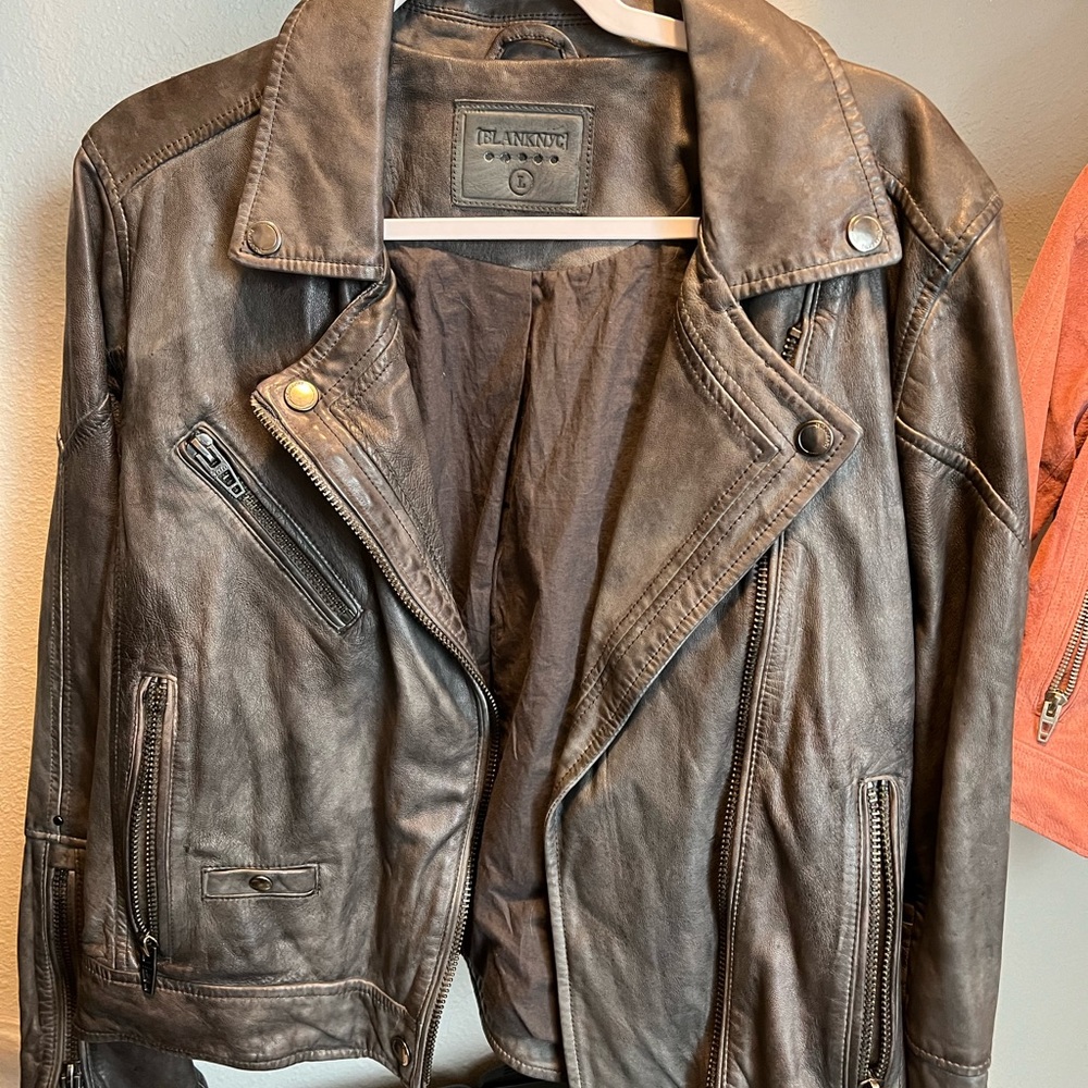 Blank NYC Leather Jacket NWOT